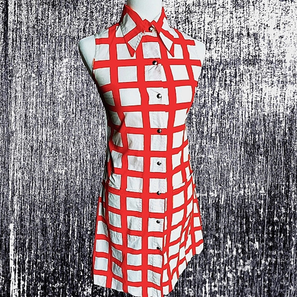1960s VUOKKO mod shirtdress